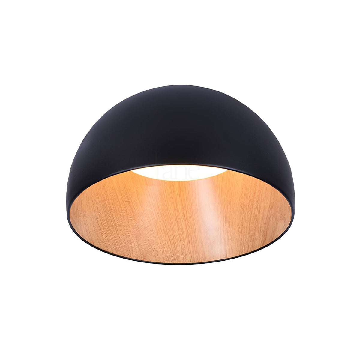 Coda loftlampe med kuppel i træ, minimalistisk