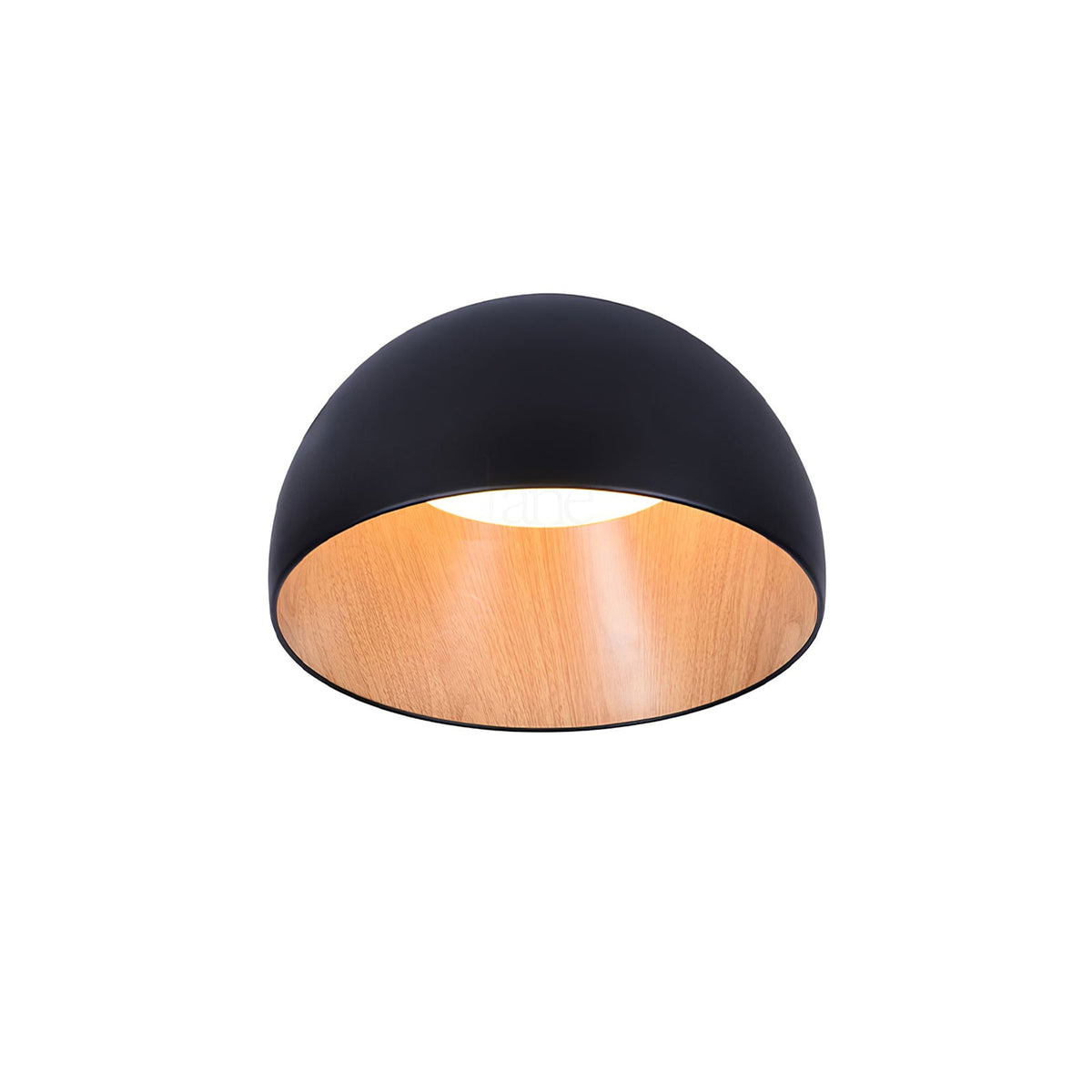 Coda loftlampe med kuppel i træ, minimalistisk