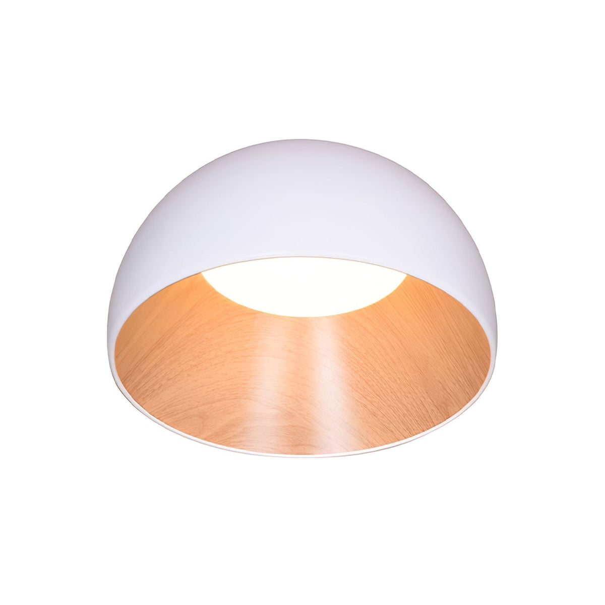 Coda loftlampe med kuppel i træ, minimalistisk