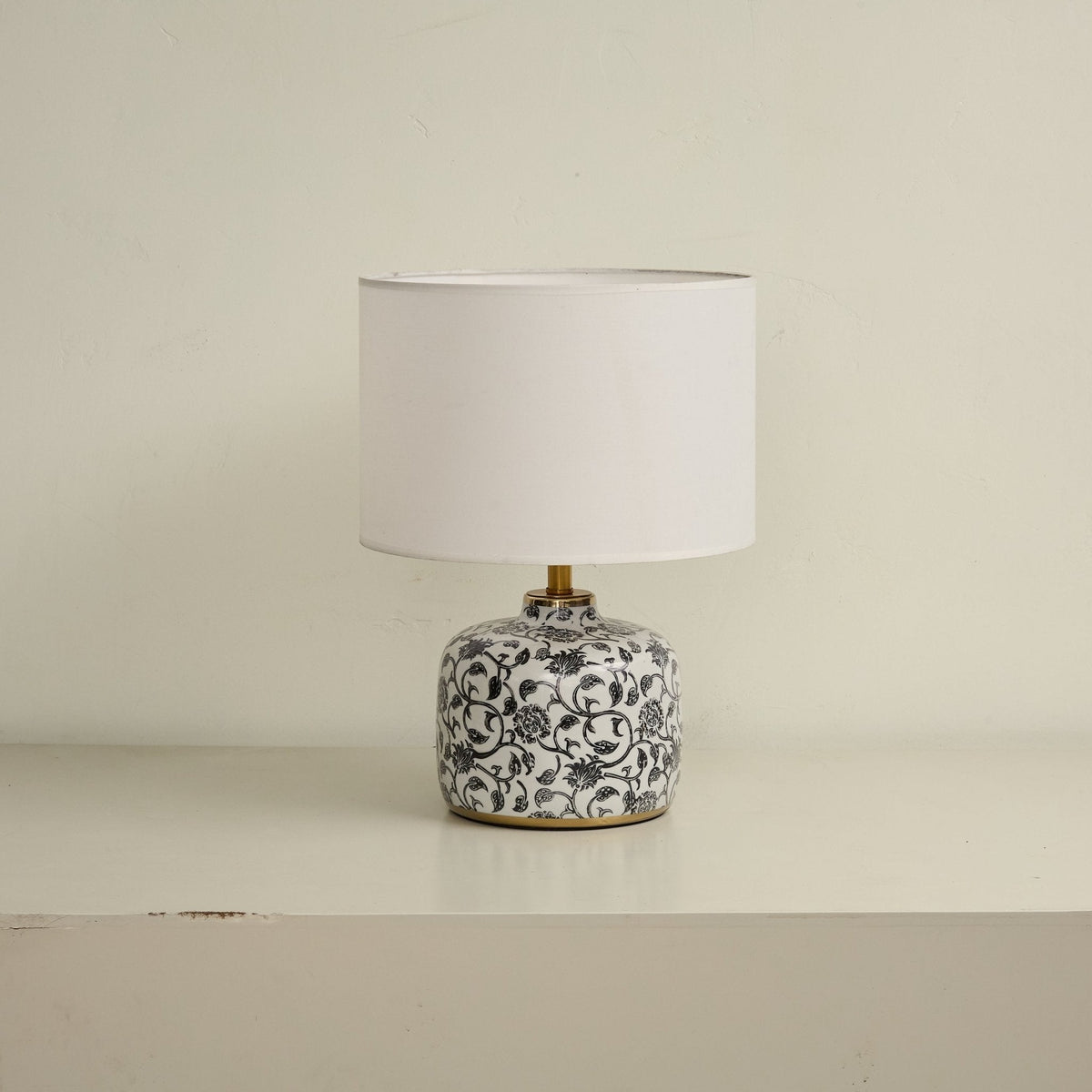 Ebony Vine keramisk bordlampe