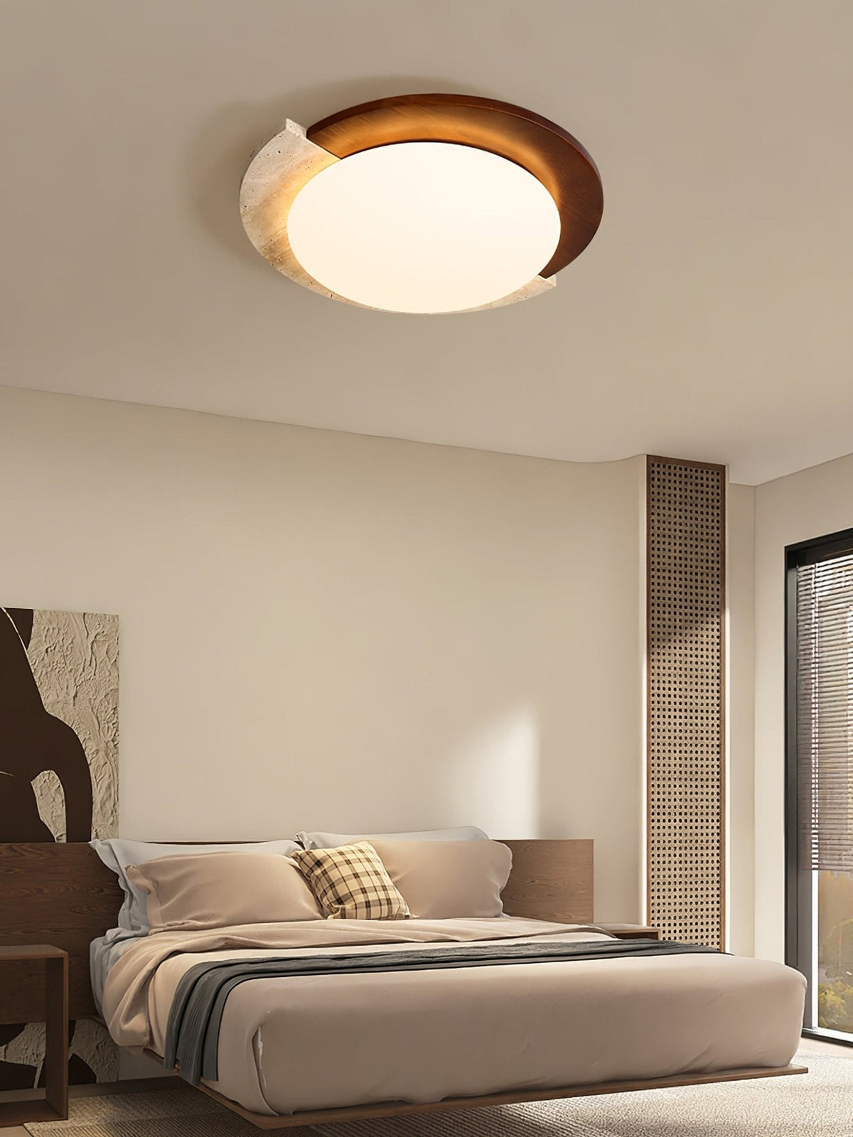 Noraaine-kaarevareunainen travertiinikattovalaisin