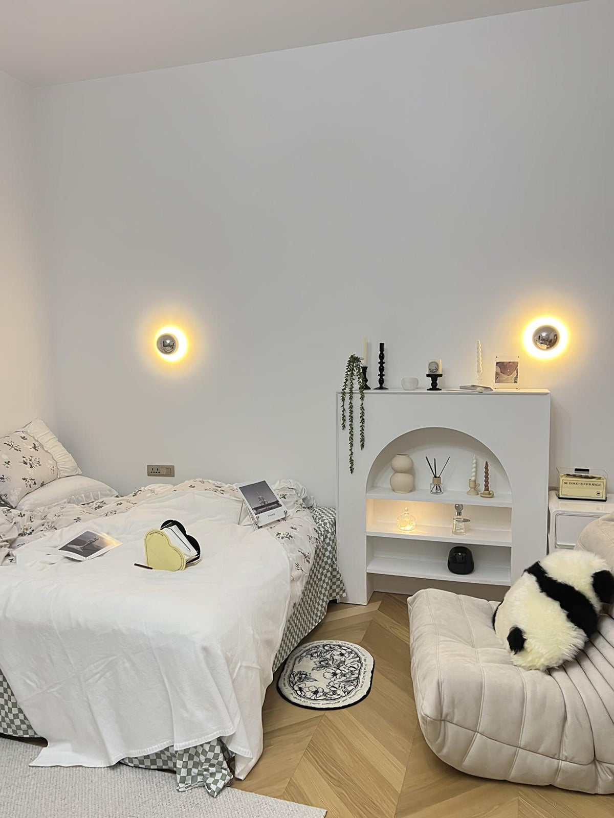 Virixy moderne minimalistisk kugleformet væglampe
