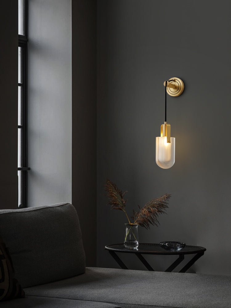Zodorila modern minimalistisk serie kristallvägglampa