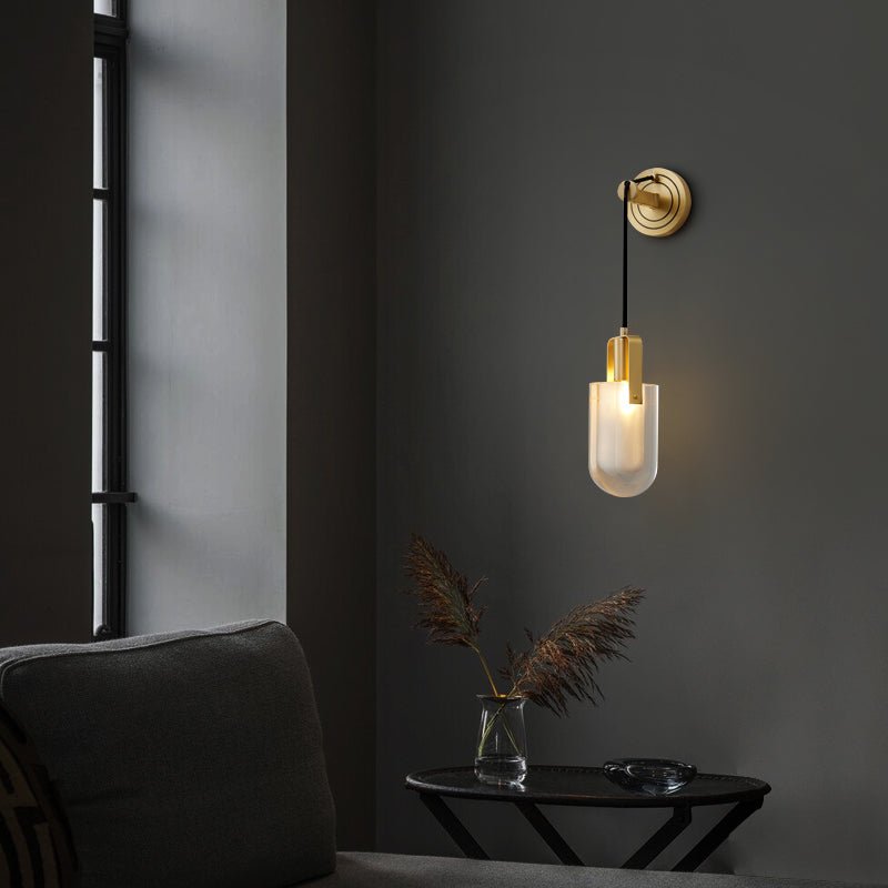 Zodorila modern minimalistisk serie kristallvägglampa
