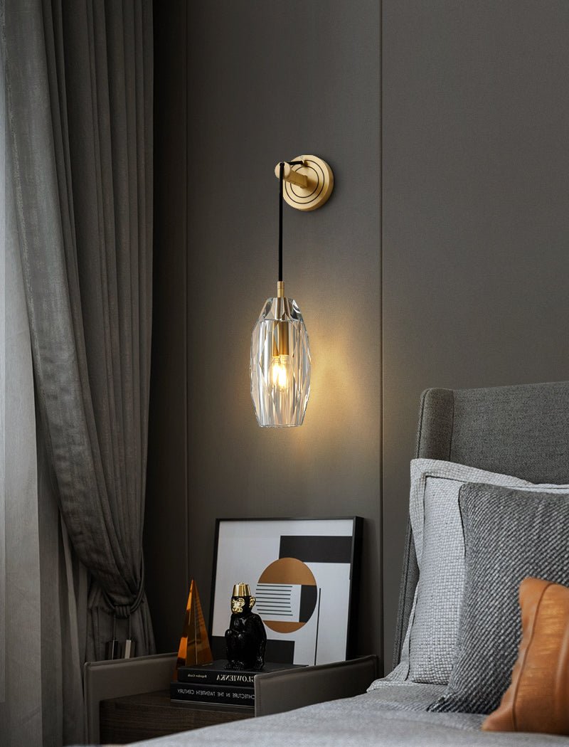 Zodorila modern minimalistisk serie kristallvägglampa