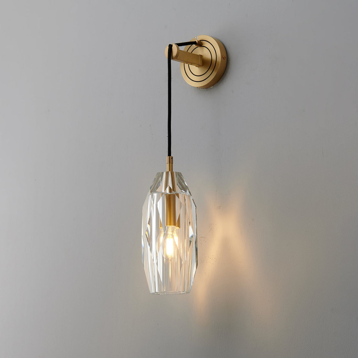 Zodorila modern minimalistisk serie kristallvägglampa