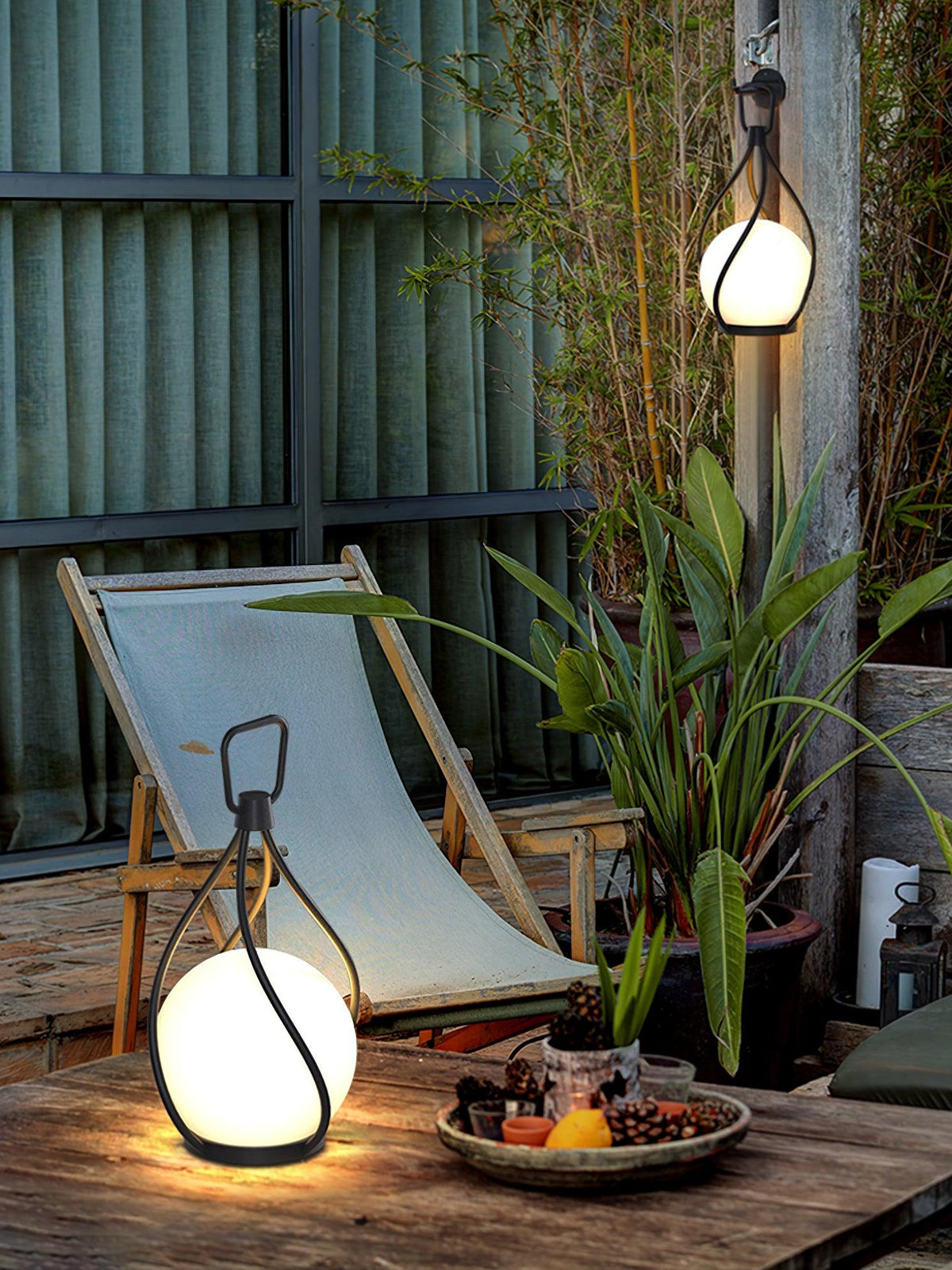 Emma minimalistisk bordslampa i glas