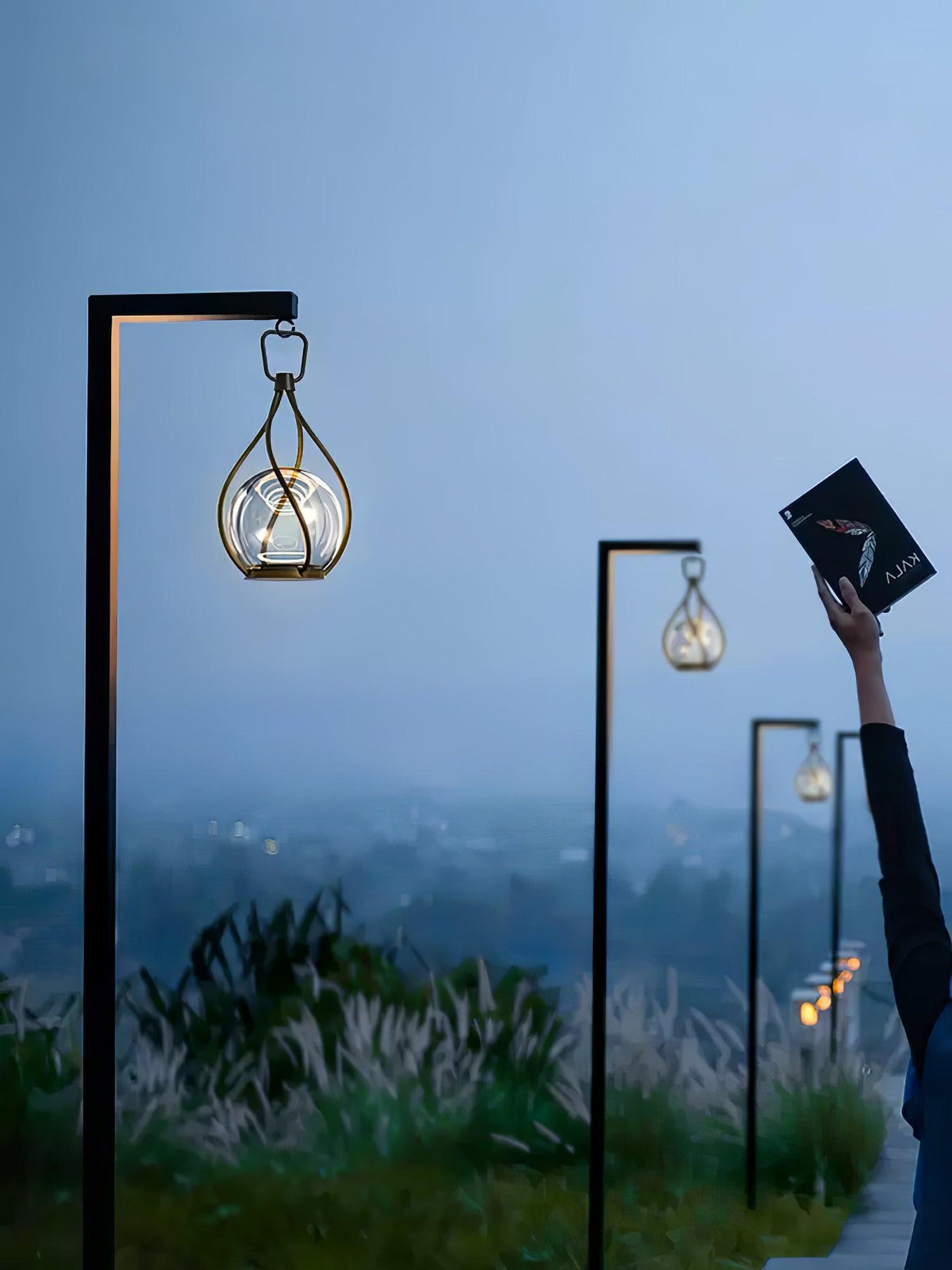 Emma minimalistisk bordslampa i glas