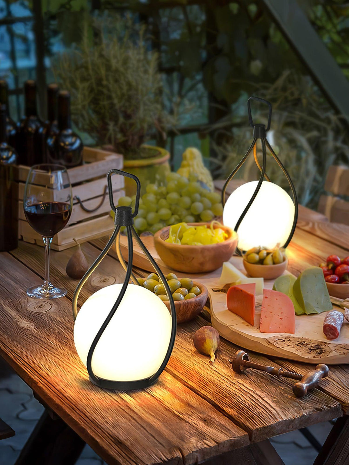 Emma minimalistisk bordslampa i glas