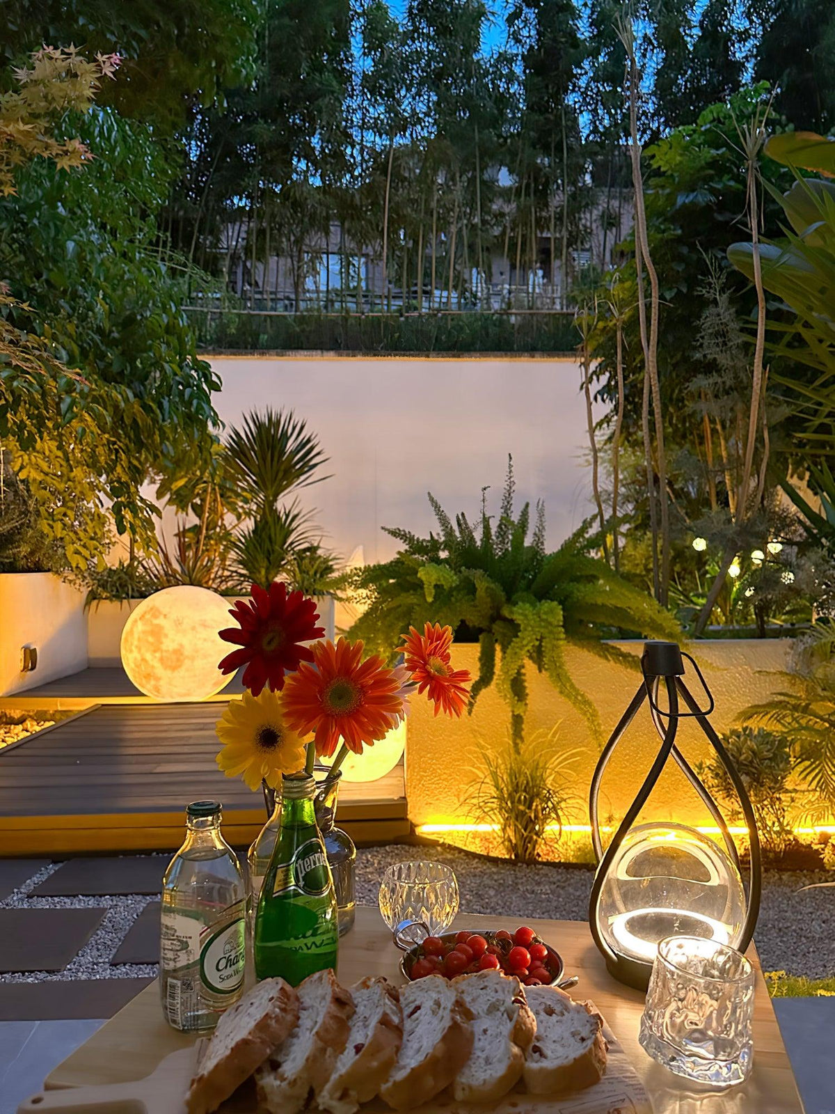 Emma minimalistisk bordslampa i glas