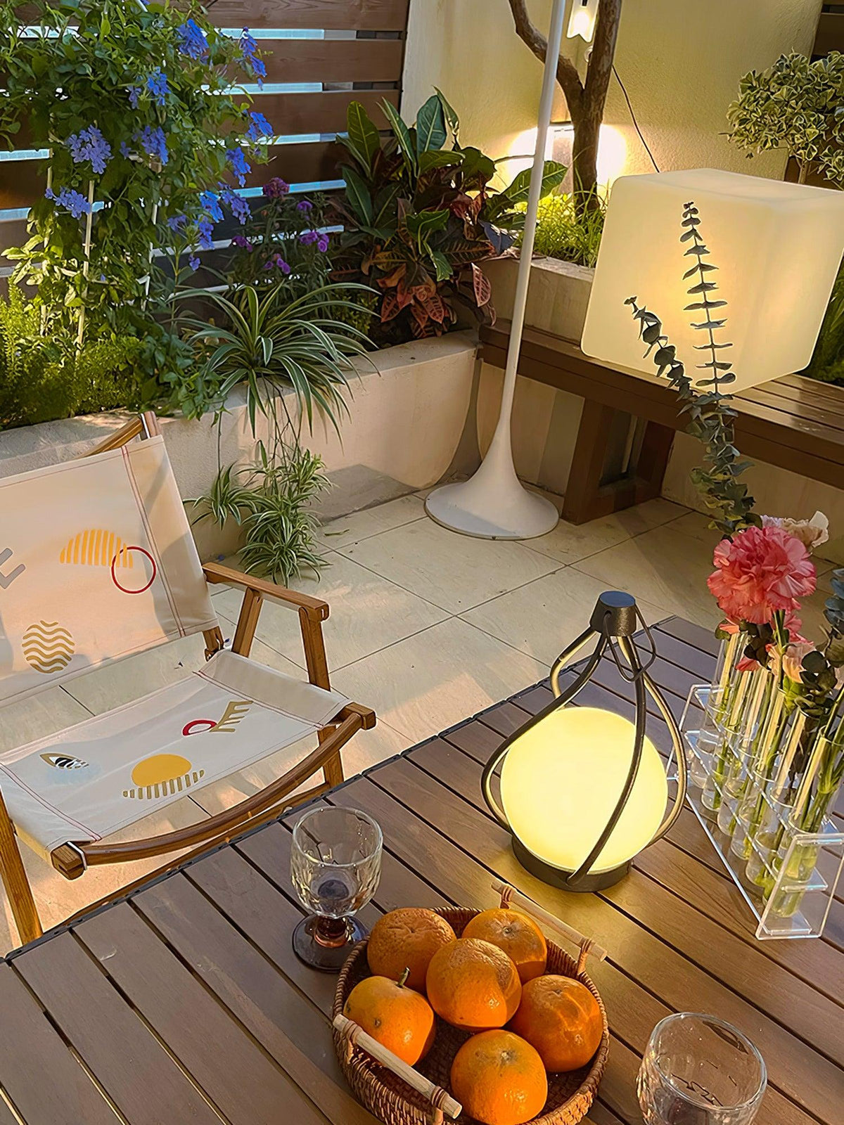 Emma minimalistisk bordslampa i glas
