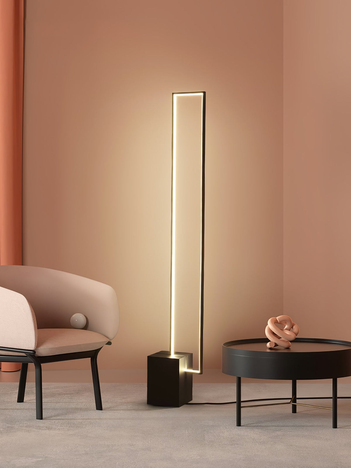 Keloza gulvlampe i aluminium