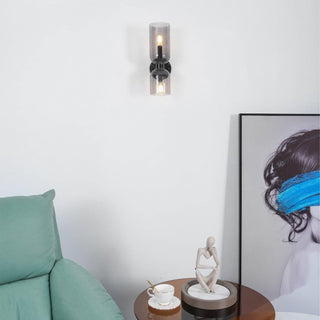 Meza Modern Vägglampa Med Dubbla Huvuden 4 Färger Mässing Glas Vardagsrum/Sovrum/Kök
