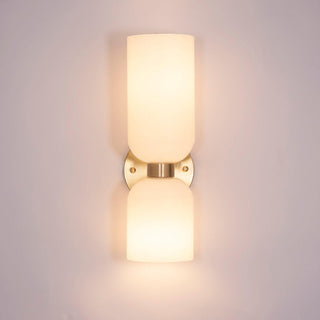 Meza Modern Vägglampa Med Dubbla Huvuden 4 Färger Mässing Glas Vardagsrum/Sovrum/Kök