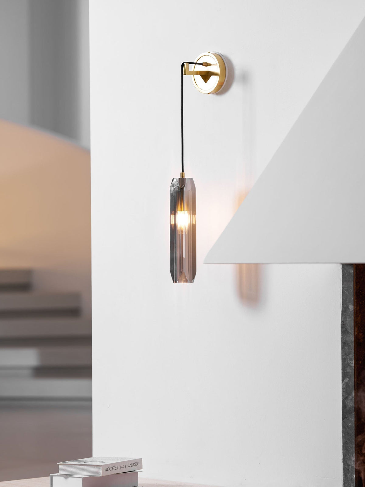 Zodorila modern minimalistisk serie kristallvägglampa