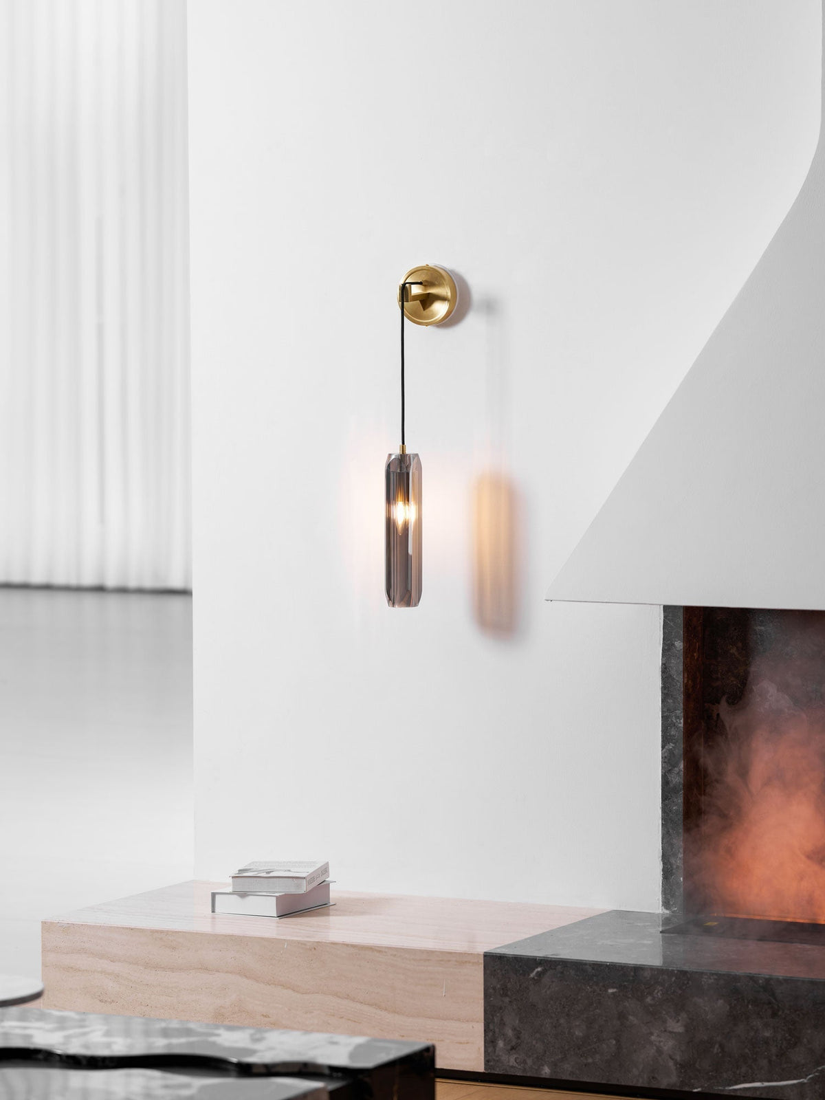 Zodorila modern minimalistisk serie kristallvägglampa