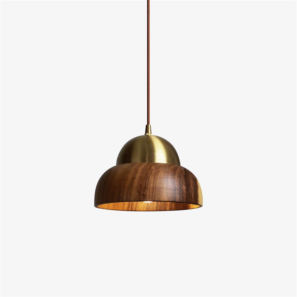 Bronze rustik pendel-lampe i messing