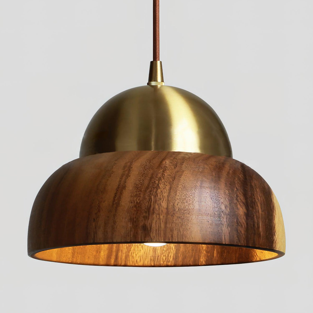 Bronze rustik pendel-lampe i messing