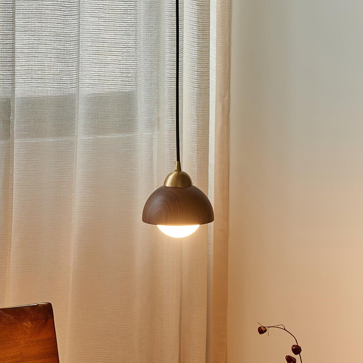 Bronze rustik pendel-lampe i messing