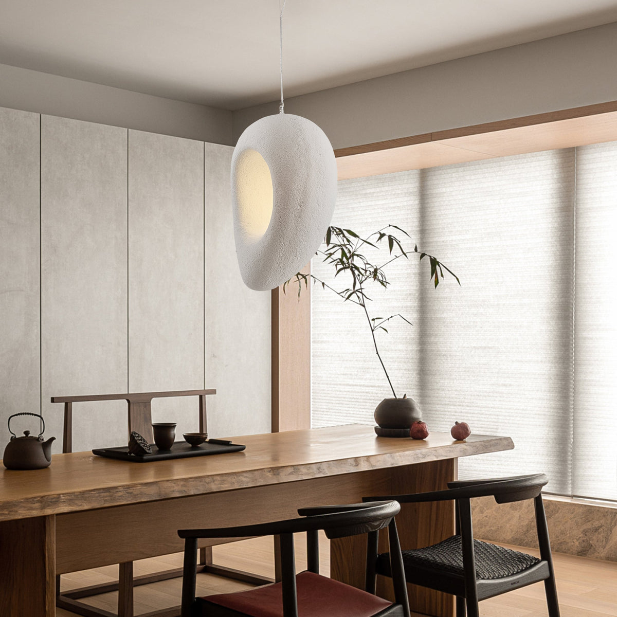 Candeeiro pendente Wabi moderno e minimalista Uraeia