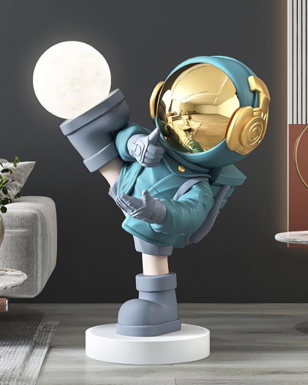 Candeeiro de mesa com figura de astronauta Arloril