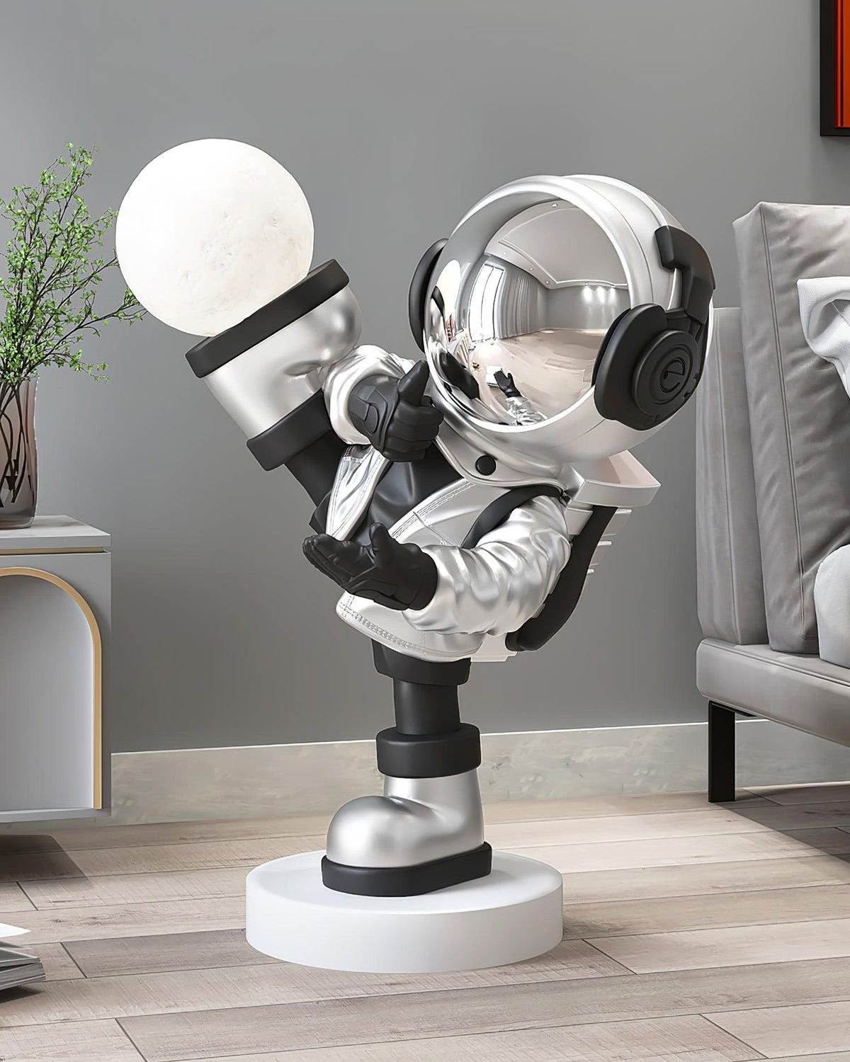 Candeeiro de mesa com figura de astronauta Arloril