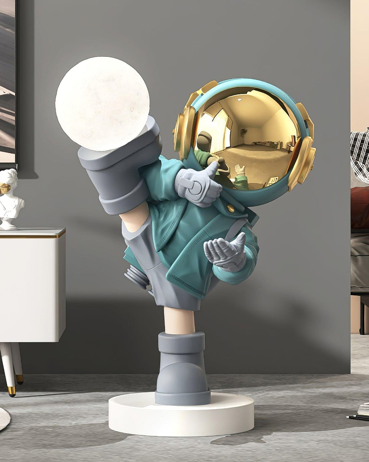 Candeeiro de mesa com figura de astronauta Arloril