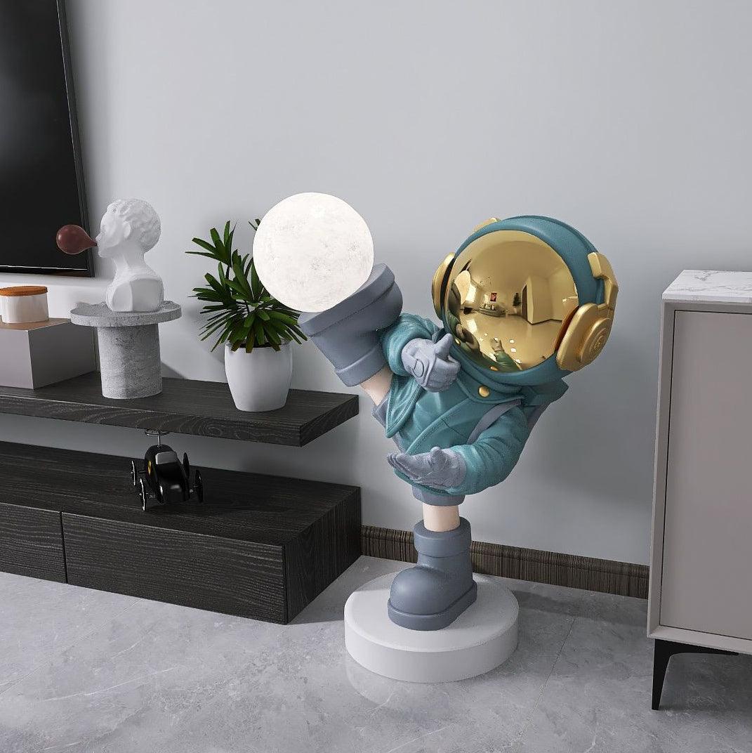 Candeeiro de mesa com figura de astronauta Arloril