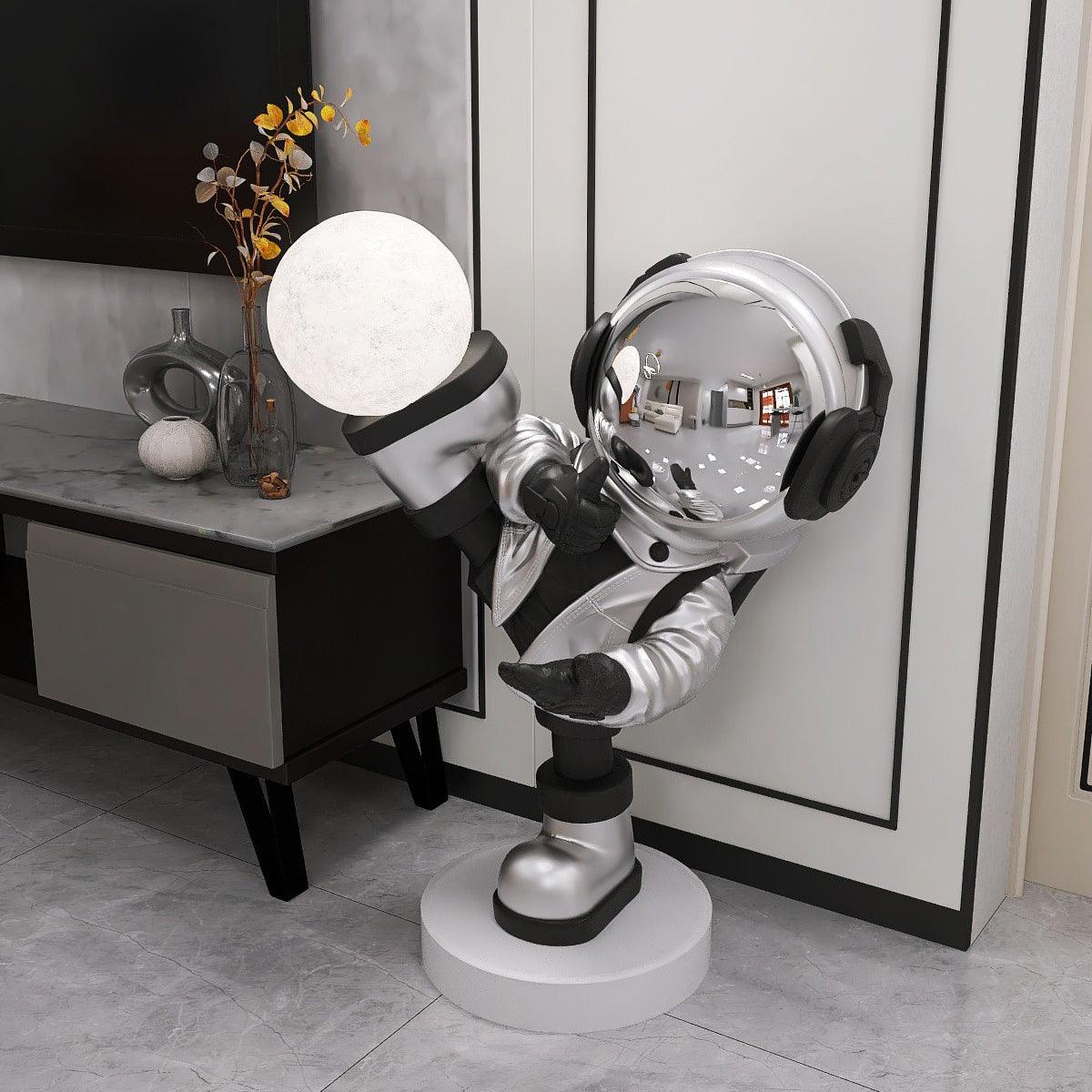 Candeeiro de mesa com figura de astronauta Arloril