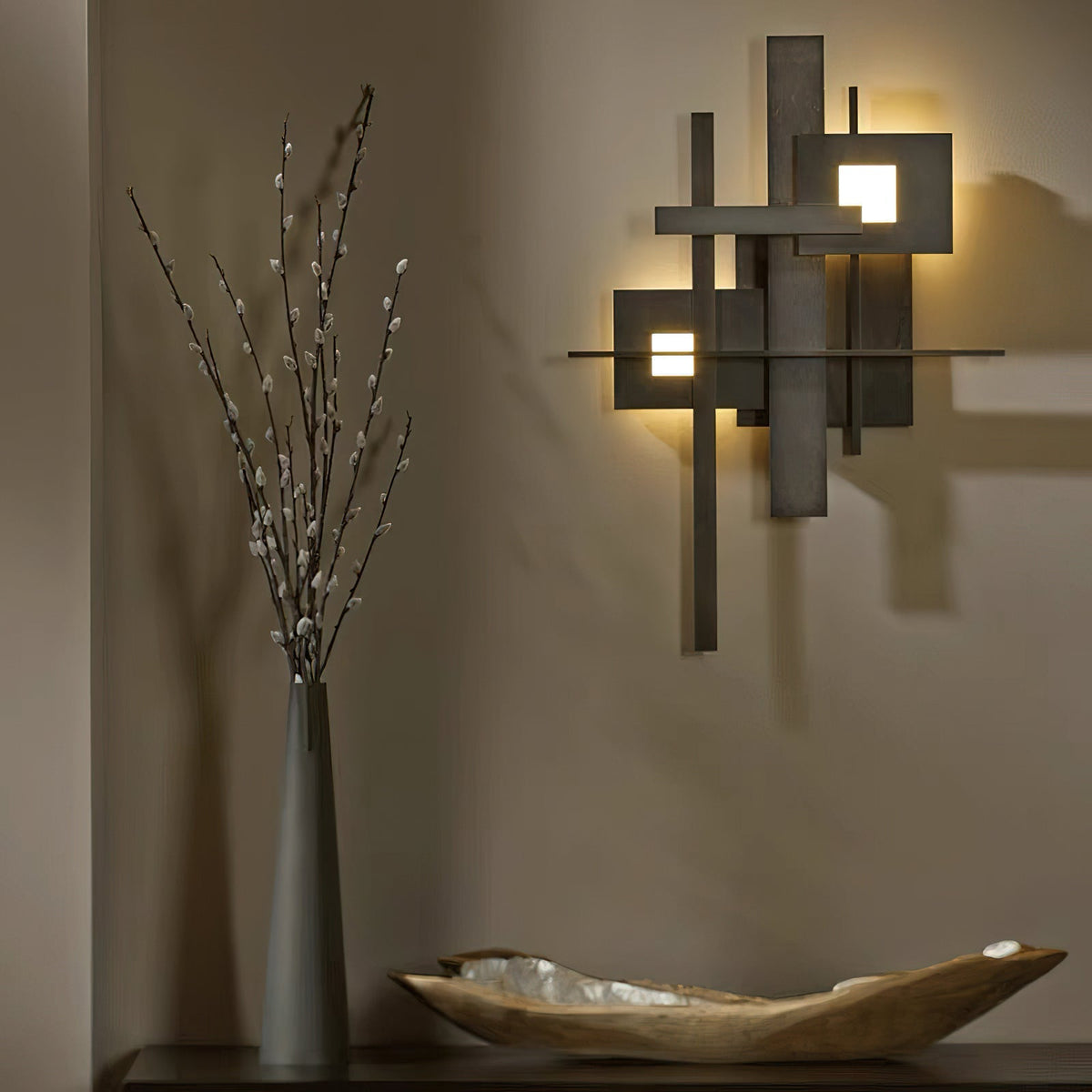 Ishaaris individuell kreativ platt vägglampa