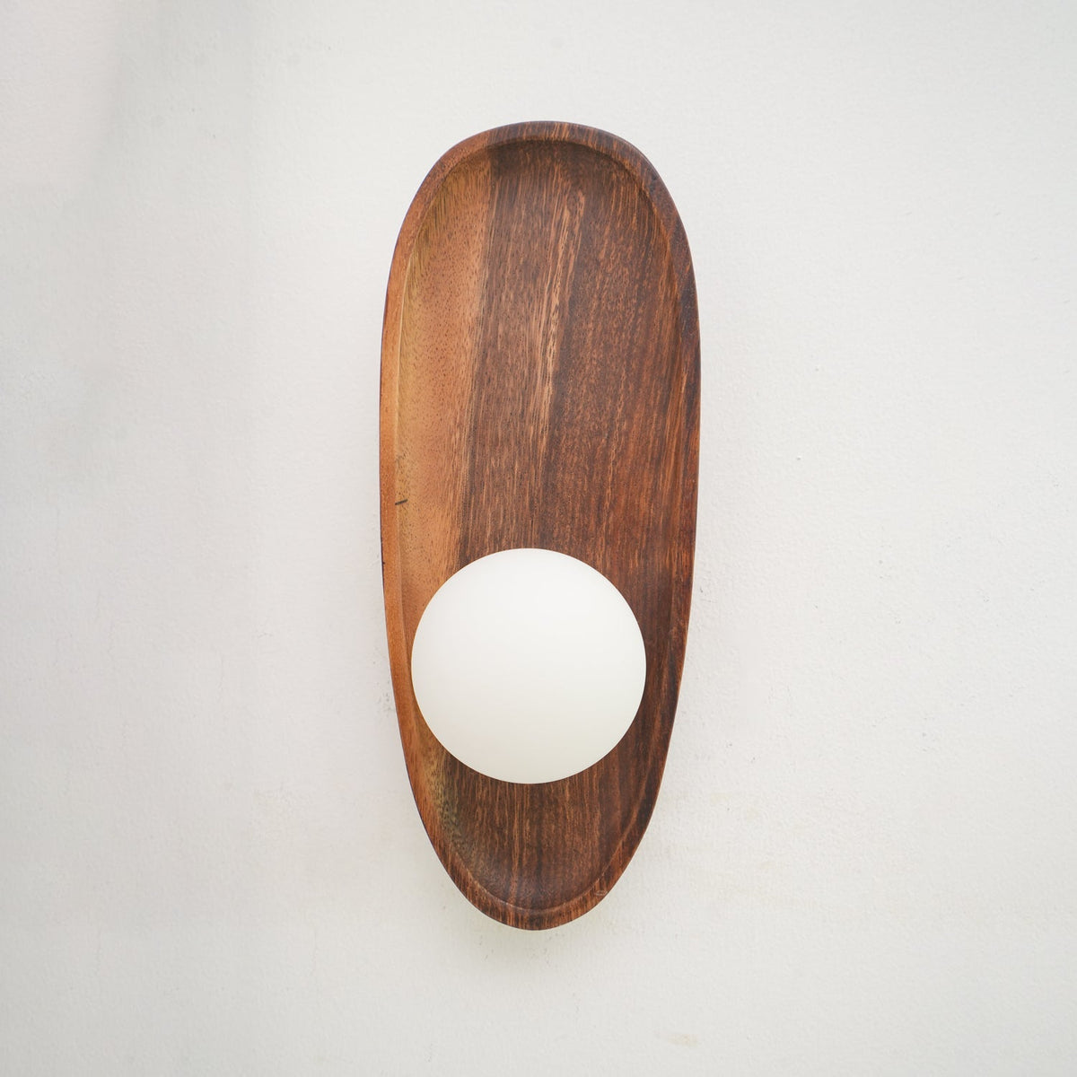 Sylaise moderne minimalistisk væglampe i træ og glas