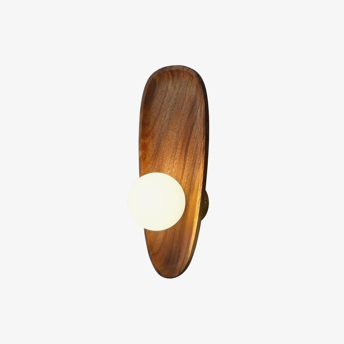 Sylaise moderne minimalistisk væglampe i træ og glas