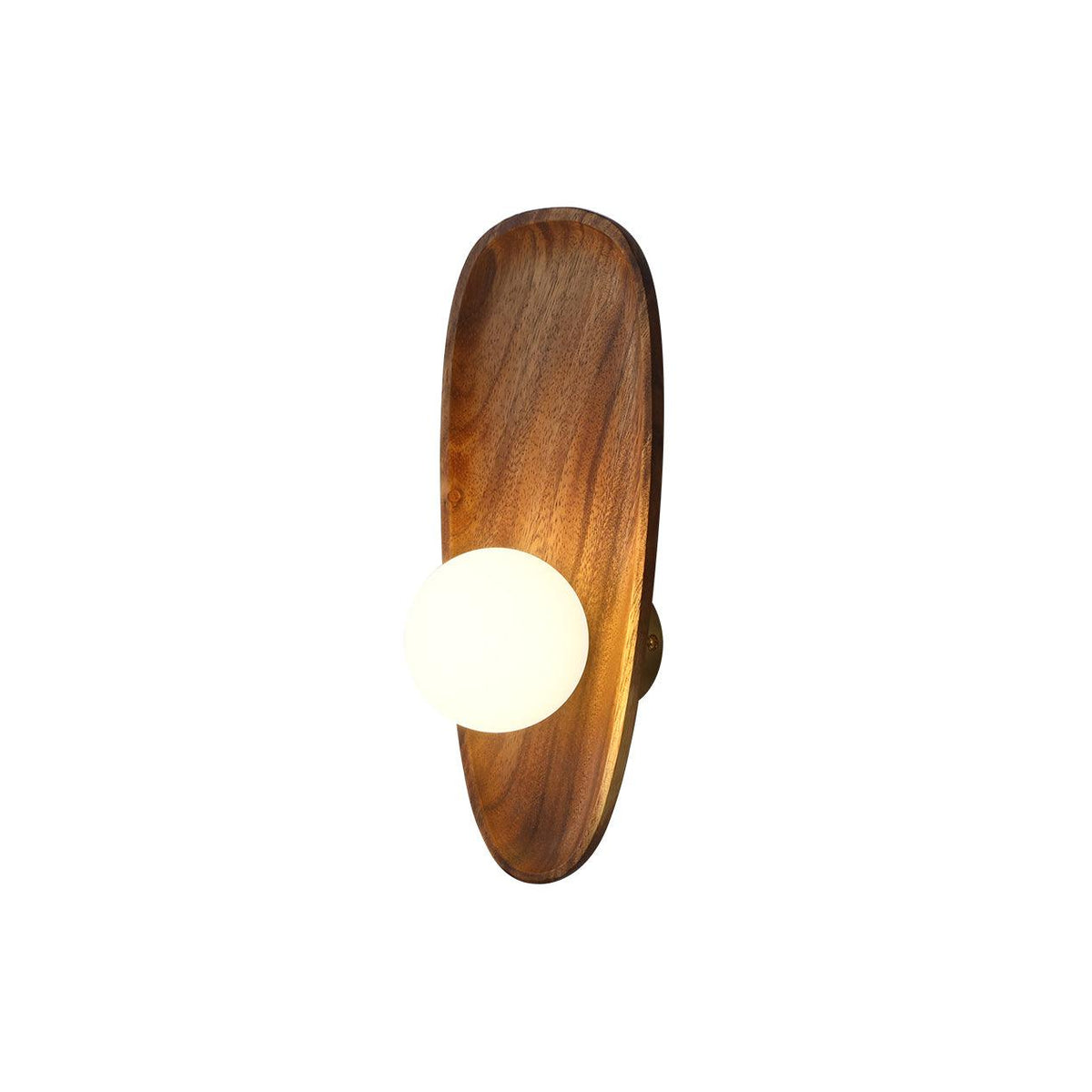 Sylaise moderne minimalistisk væglampe i træ og glas