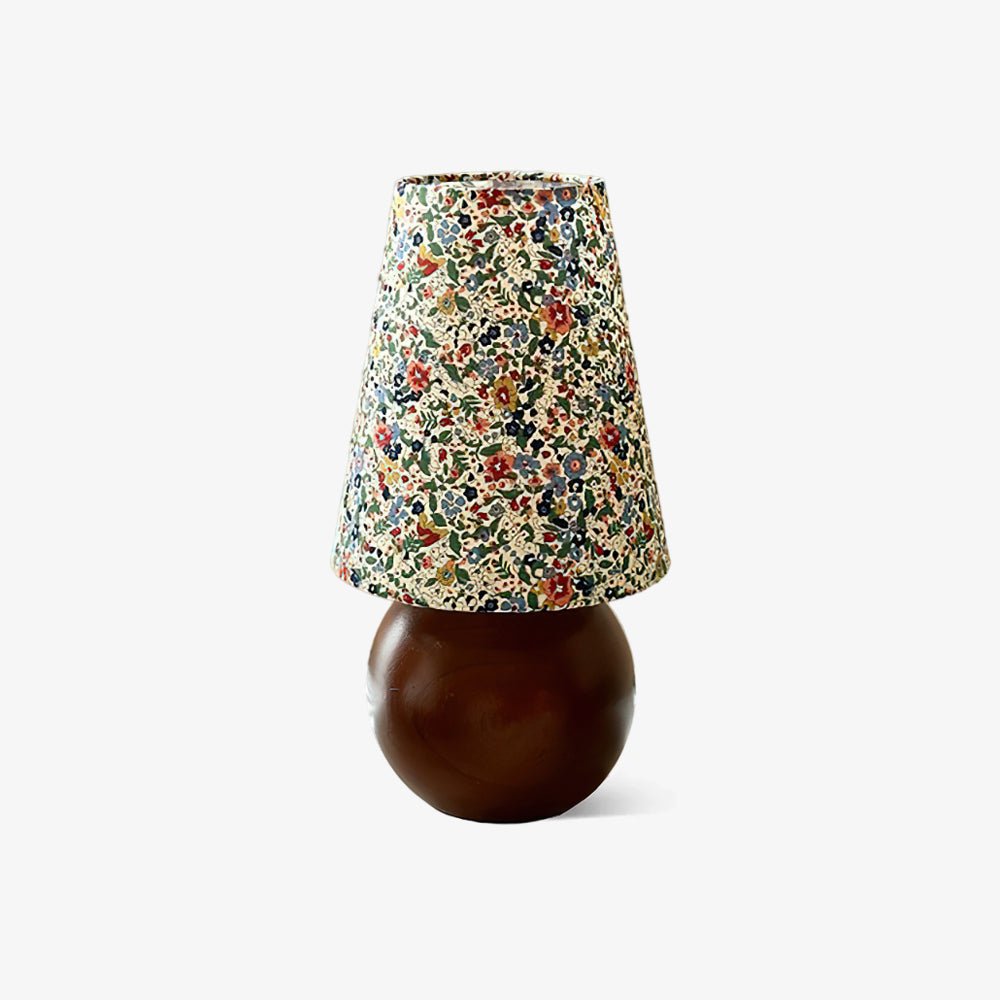 Elvivelia vintage bordlampe i træ