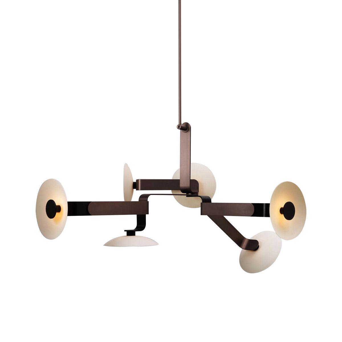 Candelabro castanho Veluira