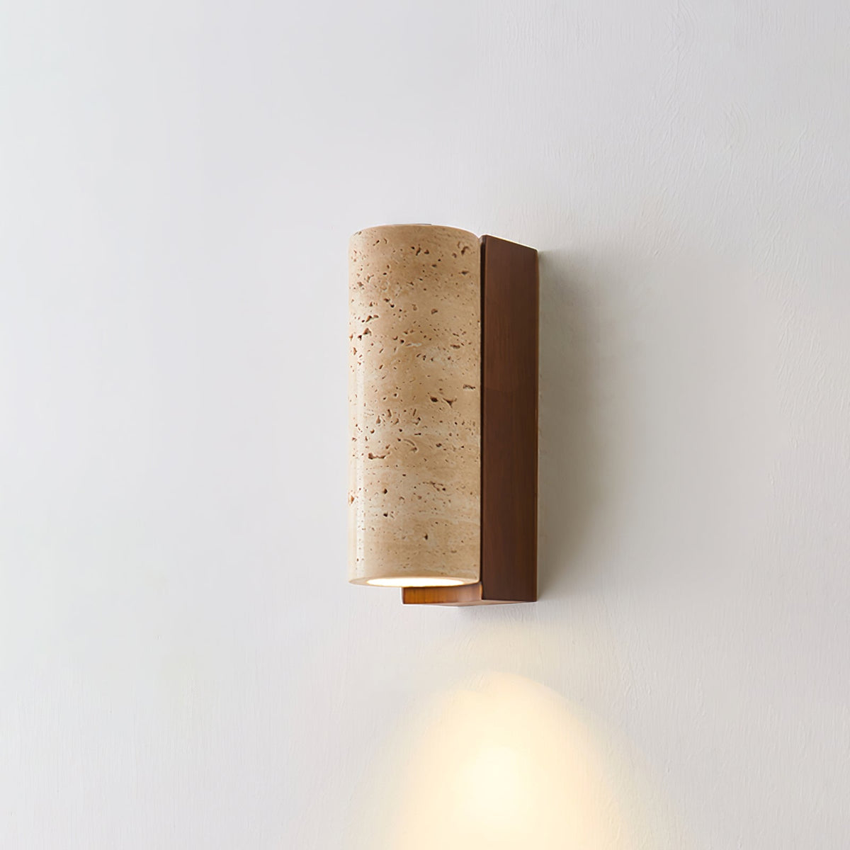 Nula Natural Travertine Wall Lamp