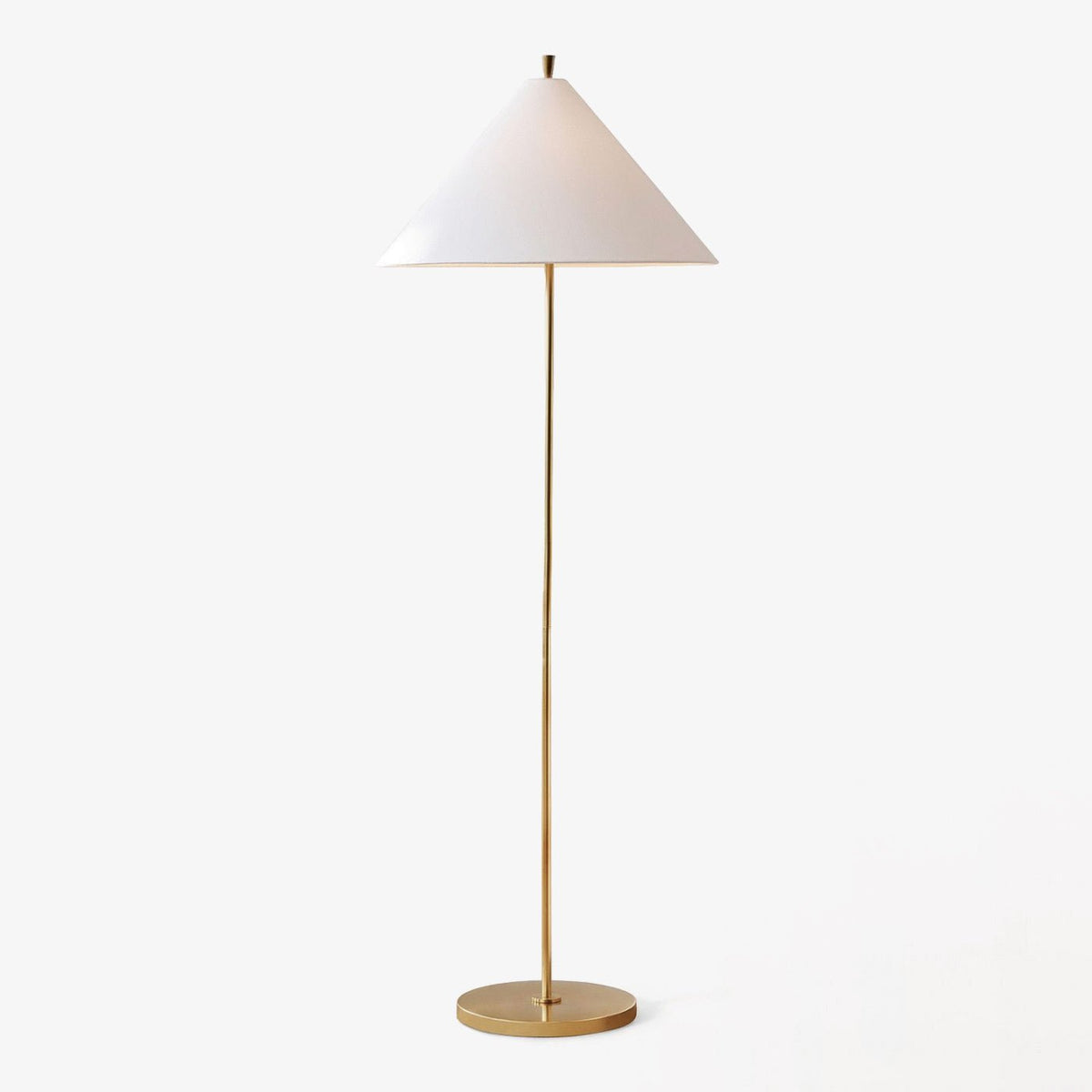 Urath minimalistisk golvlampa i mässing