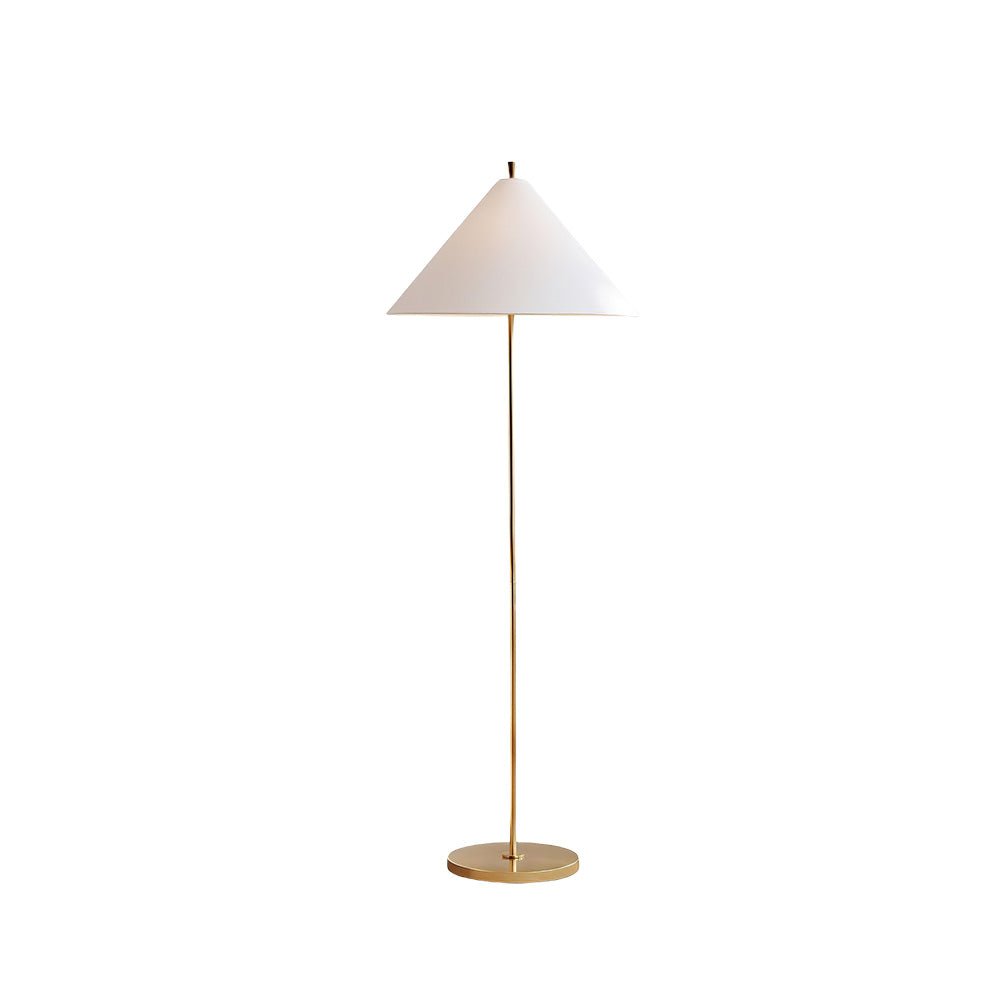 Urath minimalistisk golvlampa i mässing