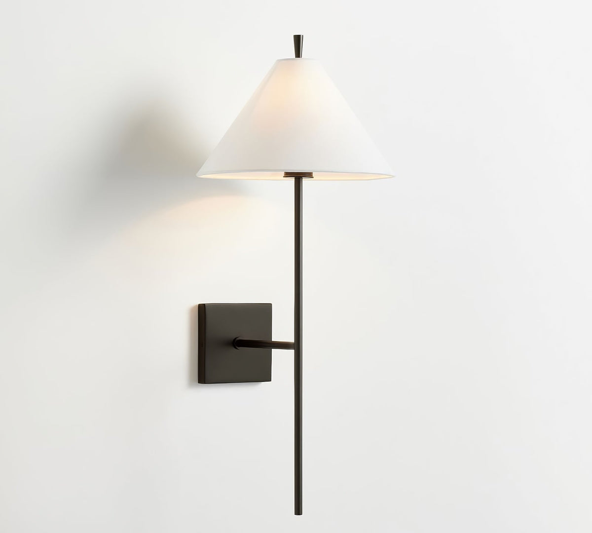 Luz de parede Teld vintage industrial em tecido