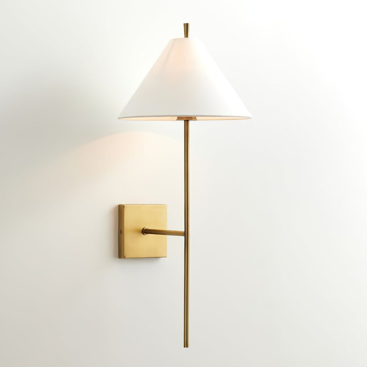 Luz de parede Teld vintage industrial em tecido