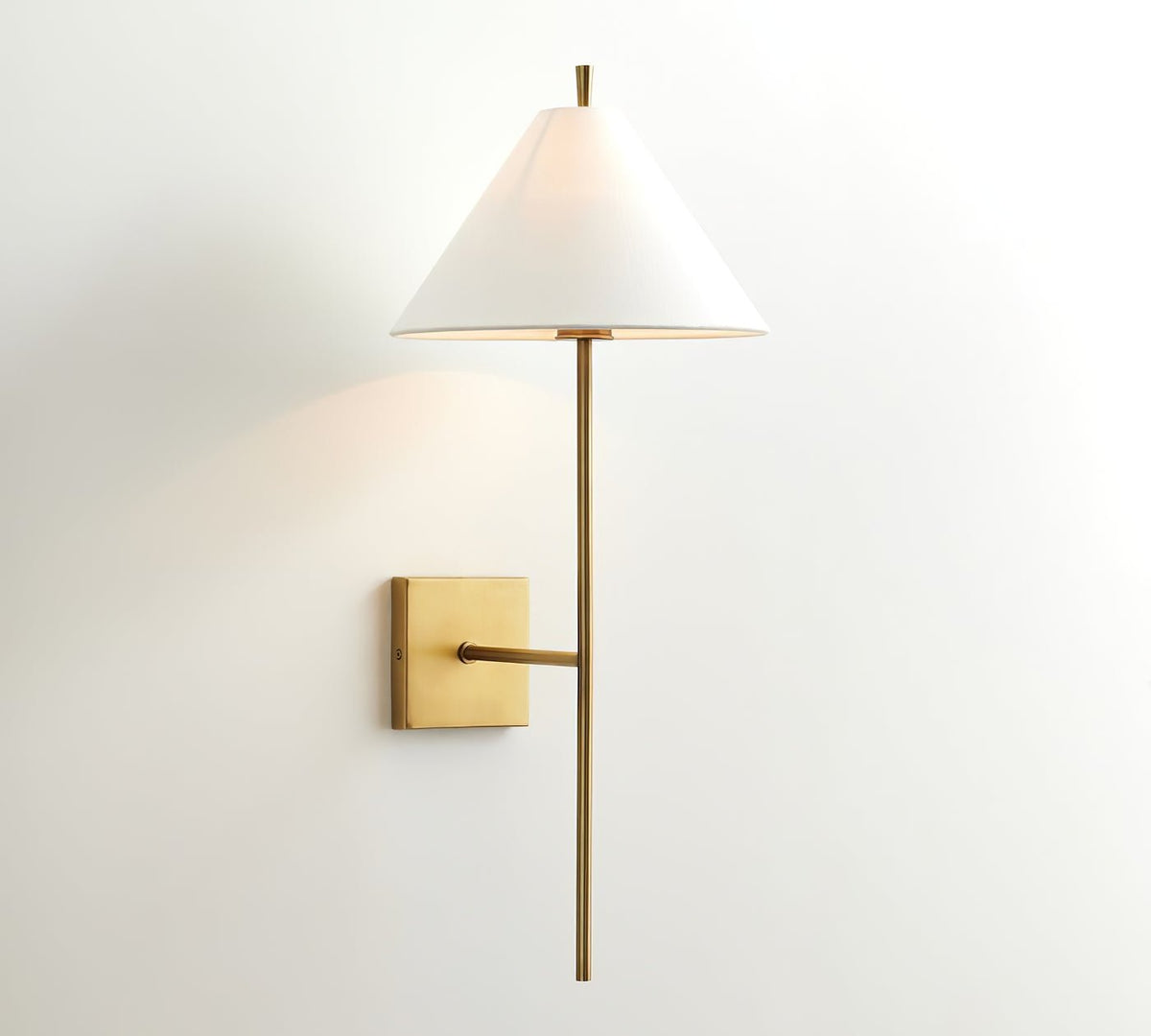 Luz de parede Teld vintage industrial em tecido