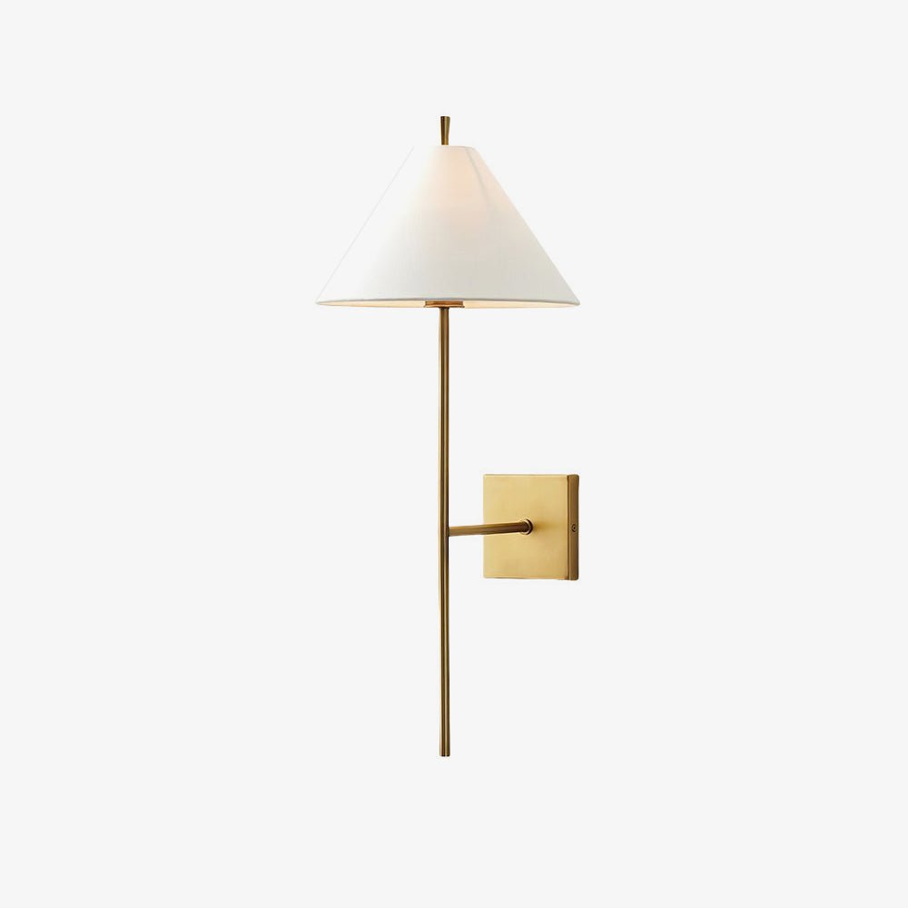 Luz de parede Teld vintage industrial em tecido