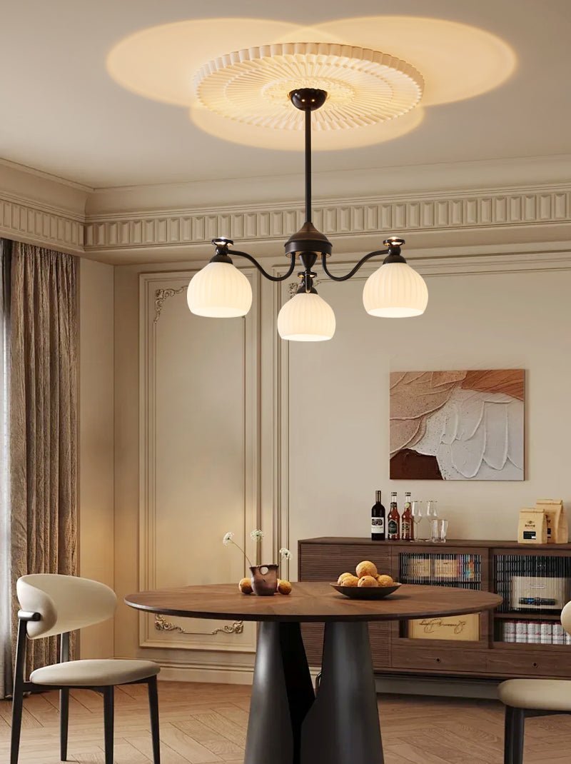 Calaeor premium elegant lysekrone i glas