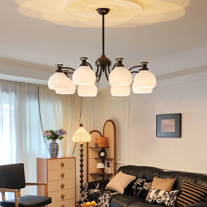 Calaeor premium elegant lysekrone i glas