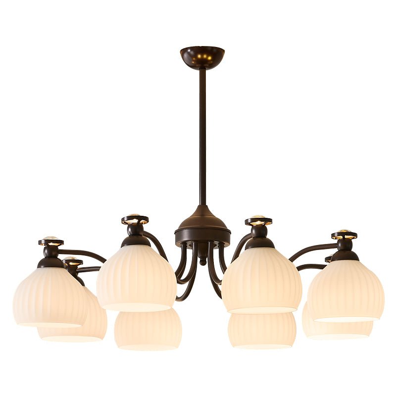 Calaeor premium elegant lysekrone i glas