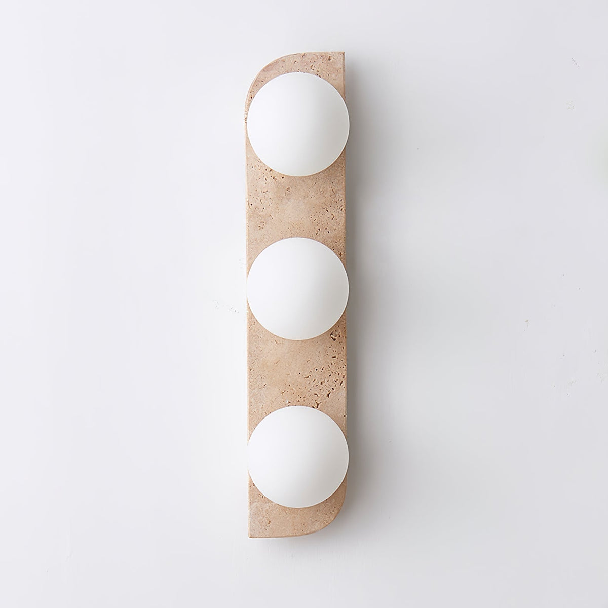 Taviniella minimalistisk vägglampa i travertin