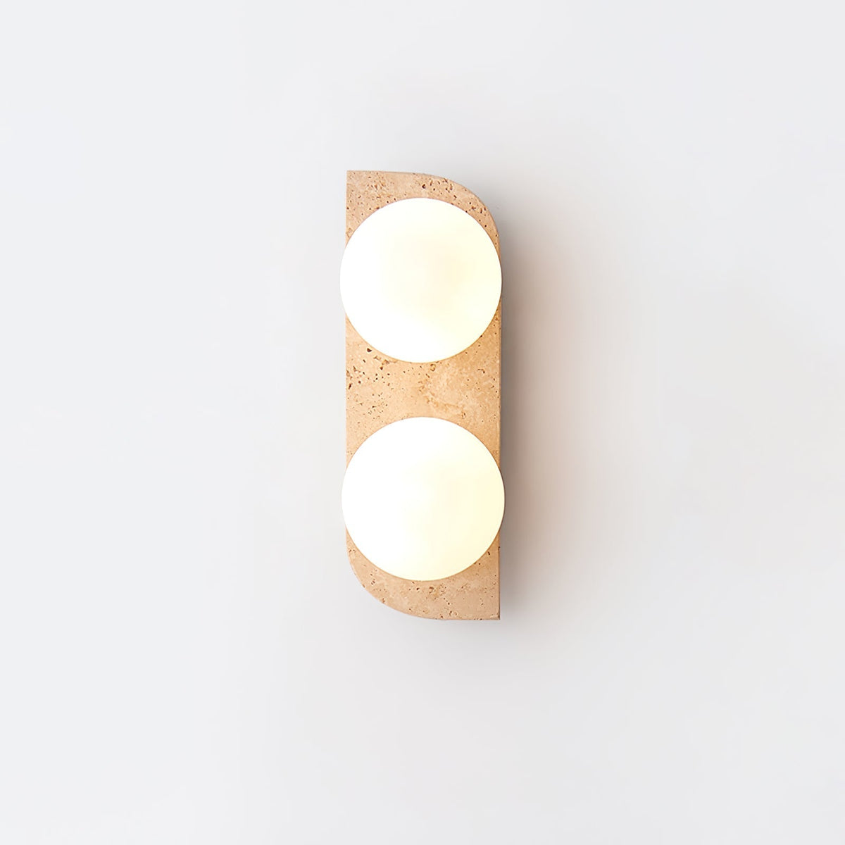 Taviniella minimalistisk vägglampa i travertin