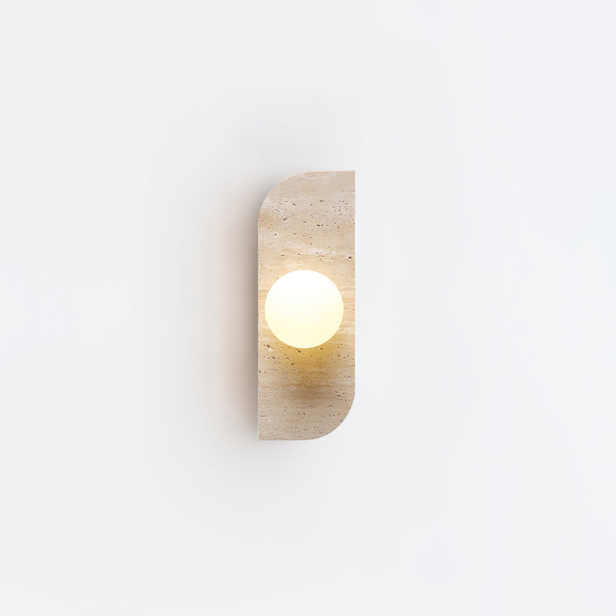 Serearia minimalistisk plug-in-væglampe i travertin