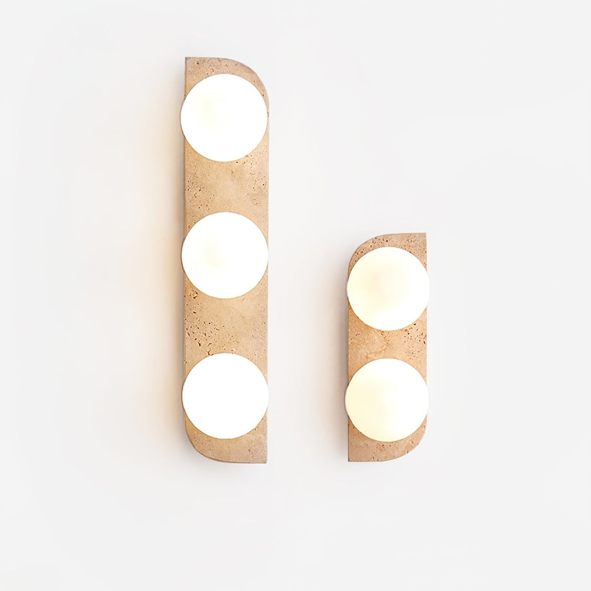 Serearia minimalistisk plug-in-væglampe i travertin