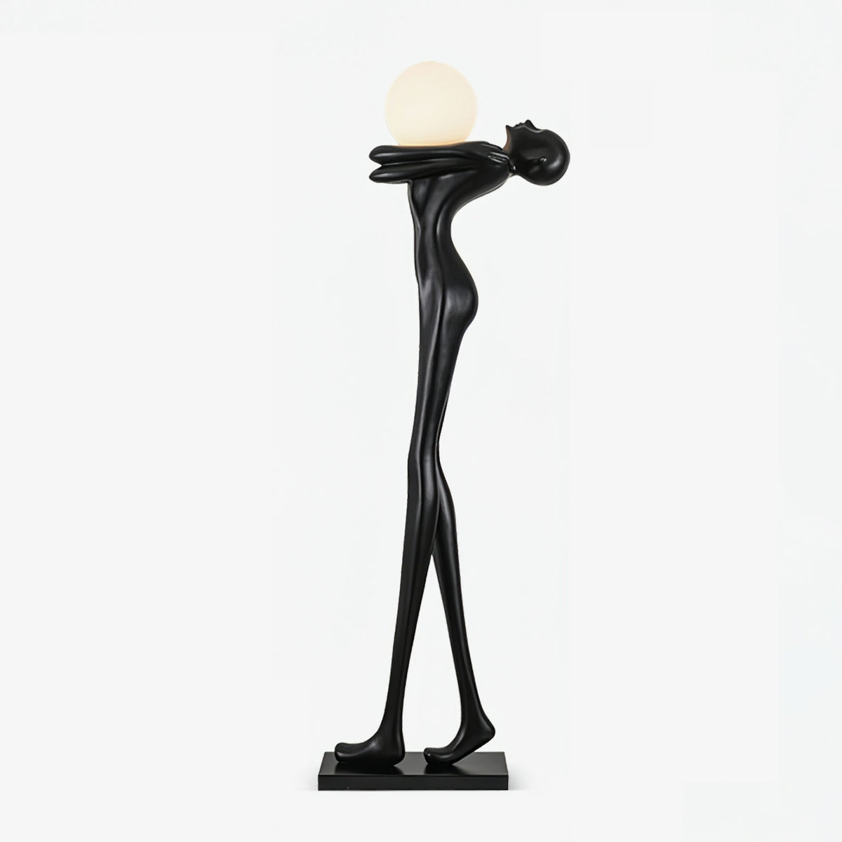 Ersolion skulpturel gulvlampe i glasfiber